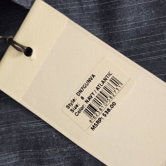 Paper Denim & Cloth Boy's Navy Short Sleeve Button Down Shirt NWT Size 8 - Picture 8 of 11